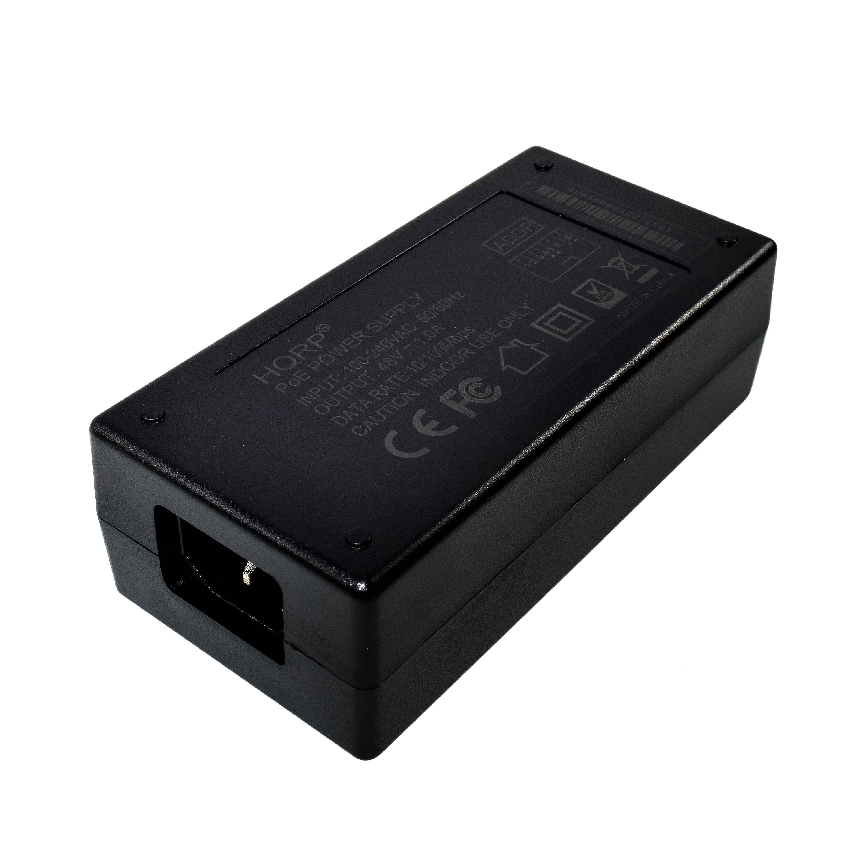 HQRP PoE Injector for HP J9407B / M110 / M200 802.11n / MSM320 / MSM325 / MSM335 / MSM410 Access Point 802.3af Power over Ethernet AC Adapter Power Supply Cord + Coaster