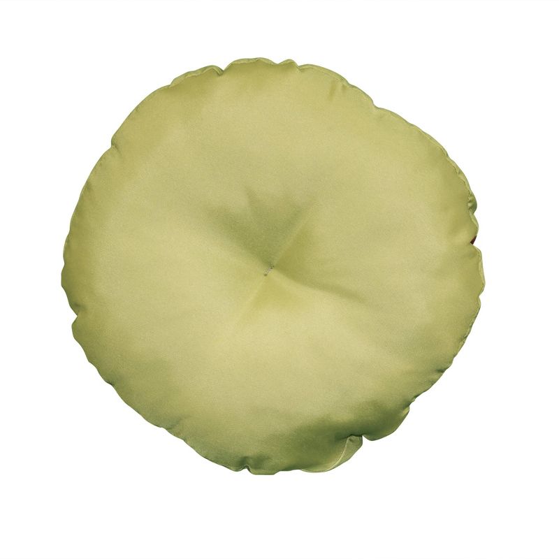 15" x 15" Dimensional Spring Floral Round Decorative Patio Throw Pillow - Edie@Home