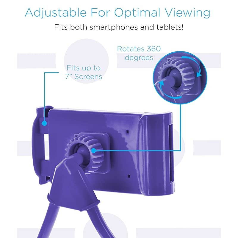 Phone Neck Holder, Gooseneck Lazy Neck Phone Mount to Free Your Hands for iPhone Android Smartphone