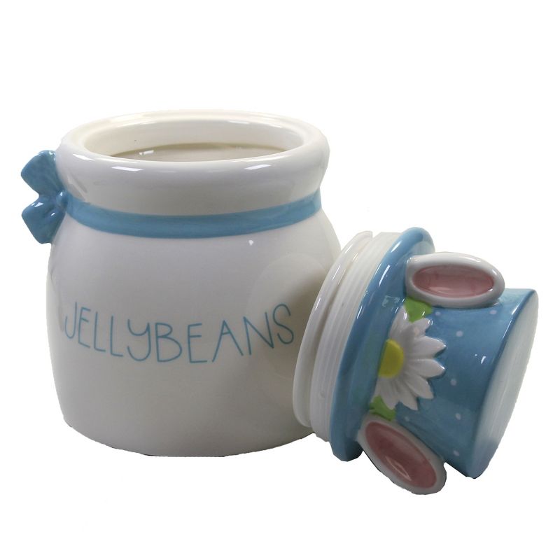 Tabletop 7.0" Bright Easter Jelly Bean Jar Bunny Ears Transpac  -  Food Storage Containers