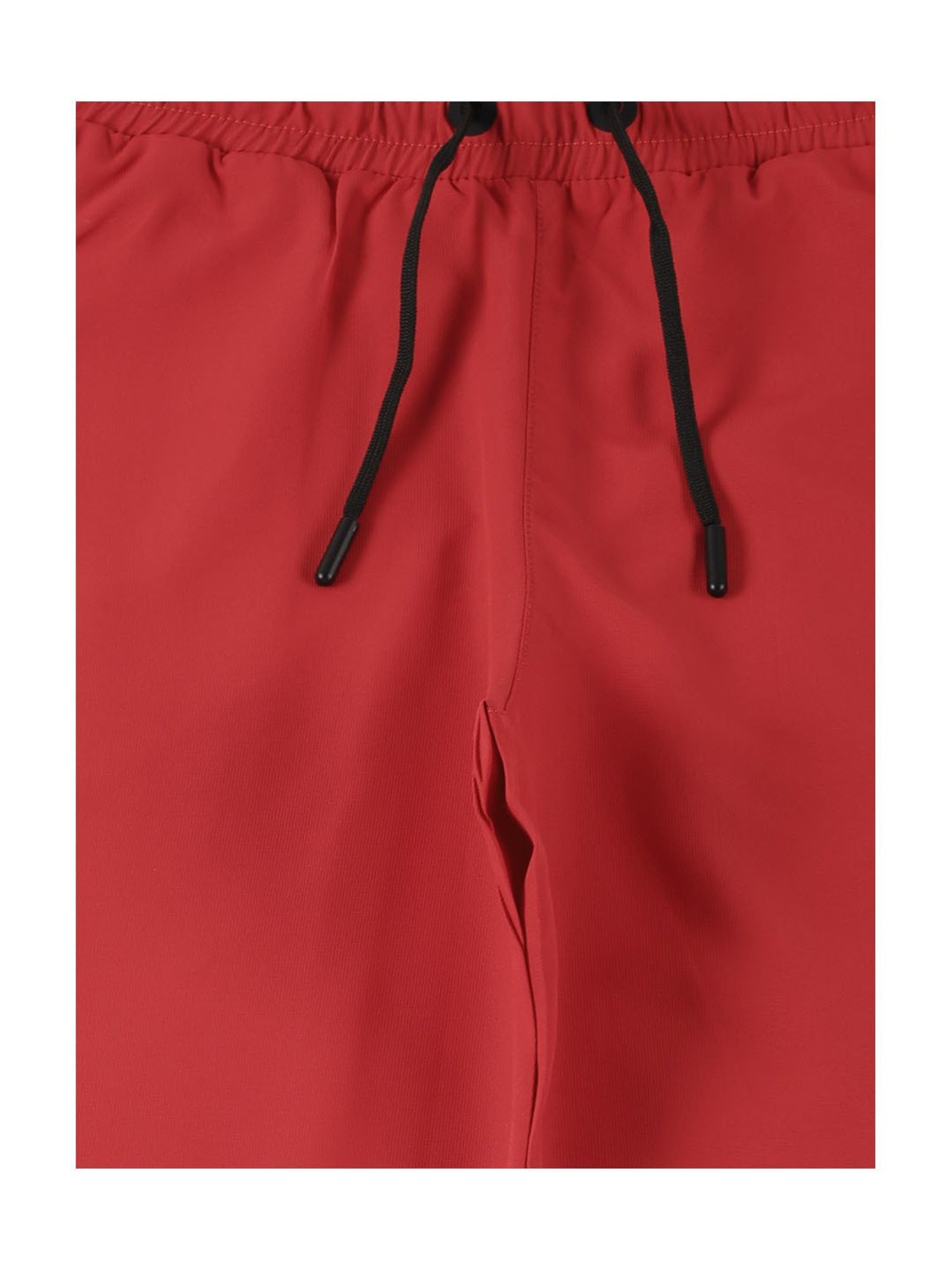 Peter England Boys Red Solid Trackpants
