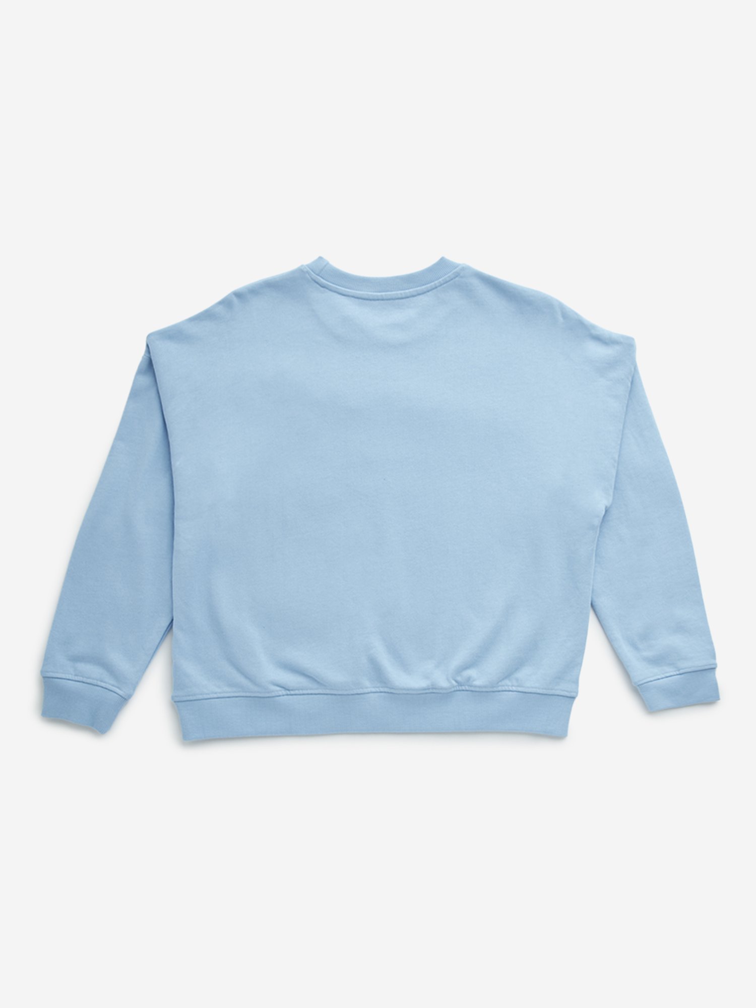 Y&F Kids by Westside Blue Text Design Cotton Sweatshirt