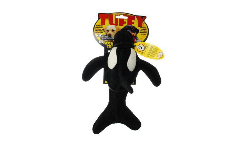 Tuffy Ocean Creature Killer Whale Dog Toy - L