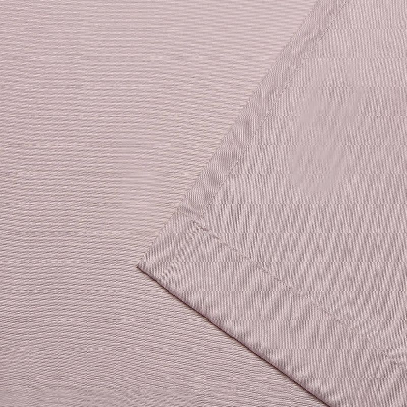 Set of 2 120"x54" Solid Cabana Grommet Top Light Filtering Curtain Panels Blush Pink - Exclusive Home