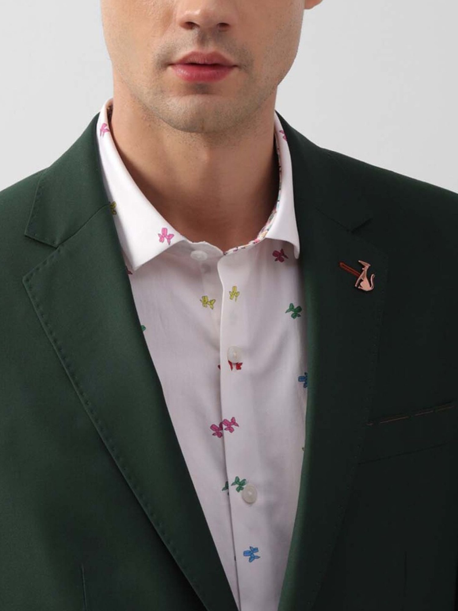 Simon Carter London Green Regular Fit Blazer