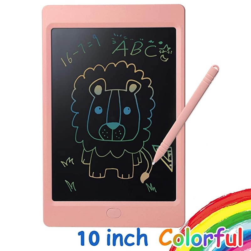 LCD Writing Tablet Colorful Screen 10 inch Electronic Writing amp Drawing Doodle Board Kids Drawing Tablet Writing Pad amp Memo Board for Kids and Adults