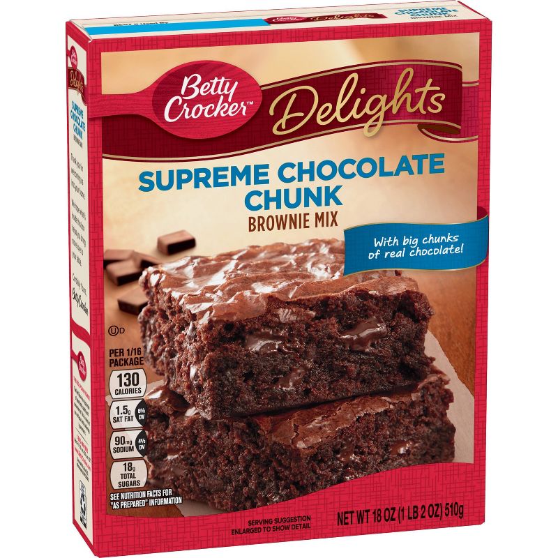 Betty Crocker Supreme Chocolate Chunk Brownie Mix - 18oz