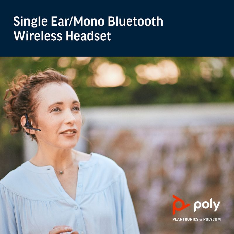 Plantronics Voyager 5200 UC Headset - Single Ear / Mono Bluetooth Wireless Headset - Compatible with Microsoft Teams, Zoom & more - Plantronics a Poly Company