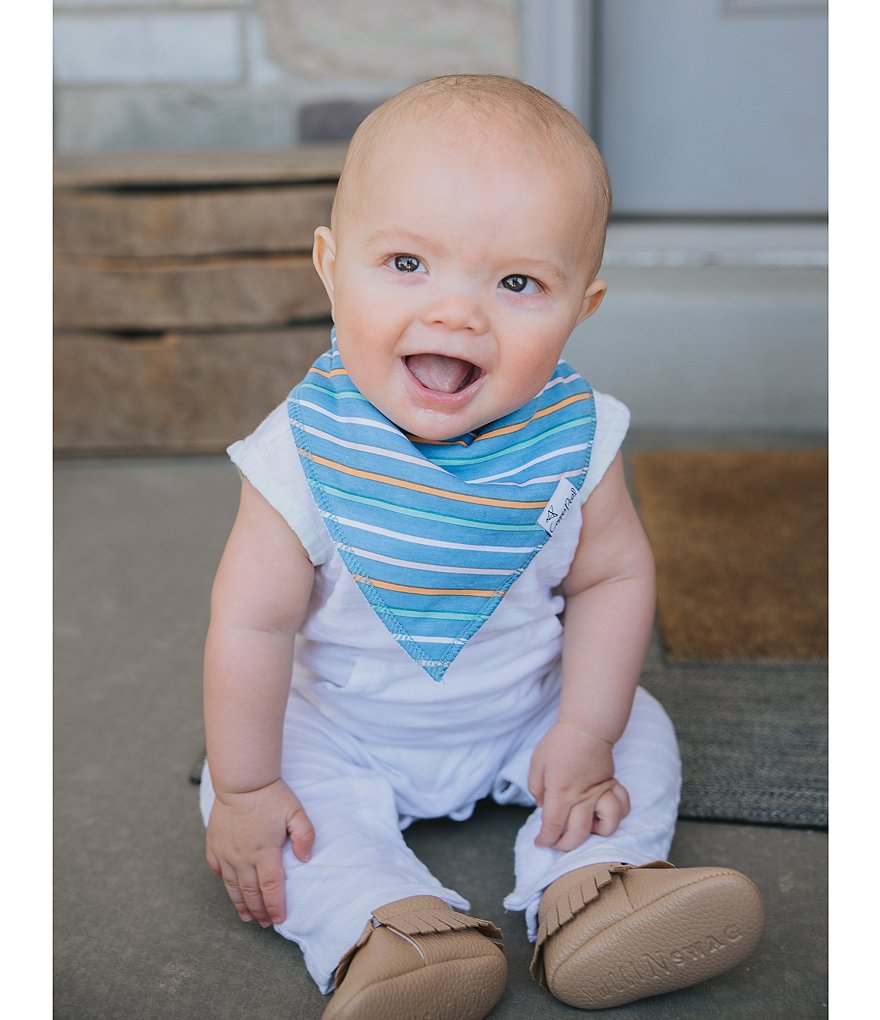 Copper Pearl Baby Boys Bruno Bandana Bibs 4-Pack