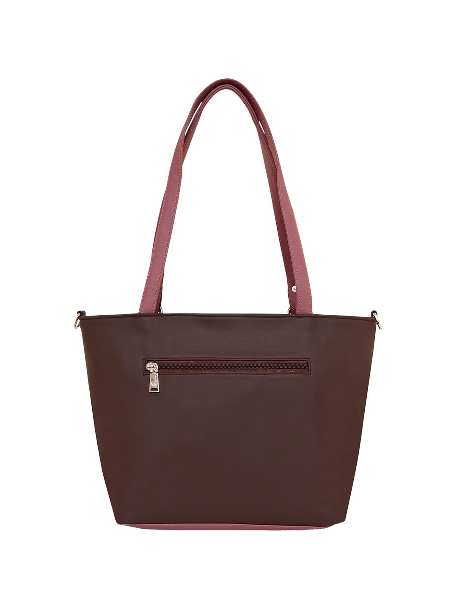 Giordano Brown Solid Medium Shoulder Handbag