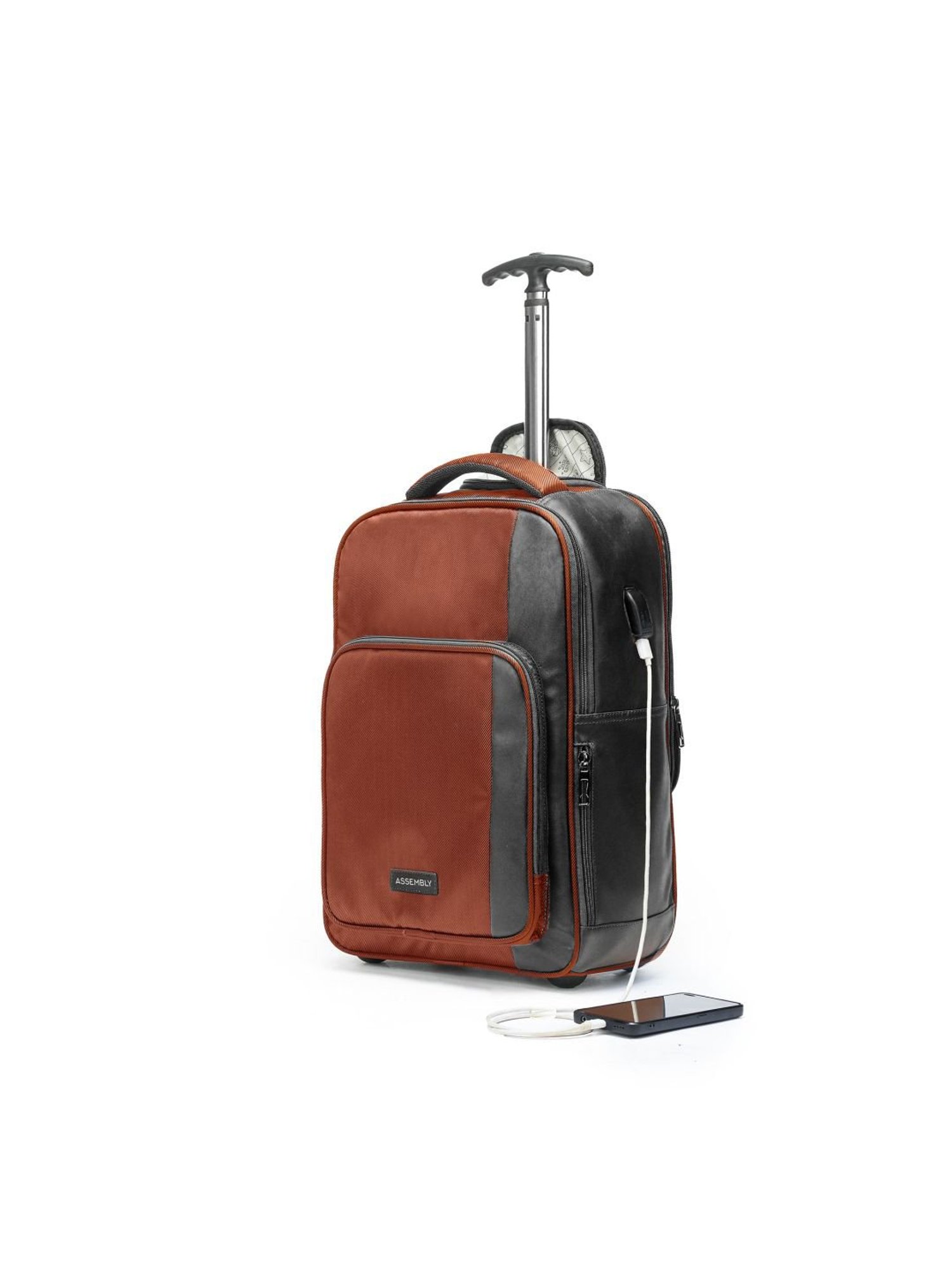 Assembly 30 Ltrs Rust Large Laptop Backpack Trolley Bag