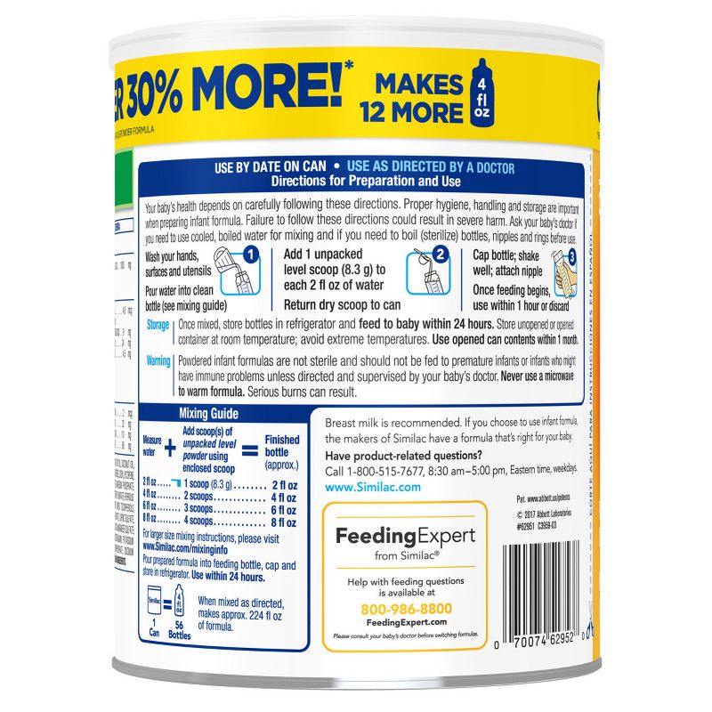 Similac Sensitive for Fussiness and Gas Infant Formula with Iron Powder - 29.8oz