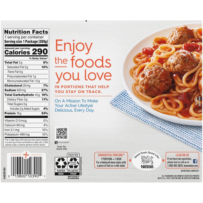 Lean Cuisine Favorites Frozen Spaghetti With Meatballs - 9.5oz