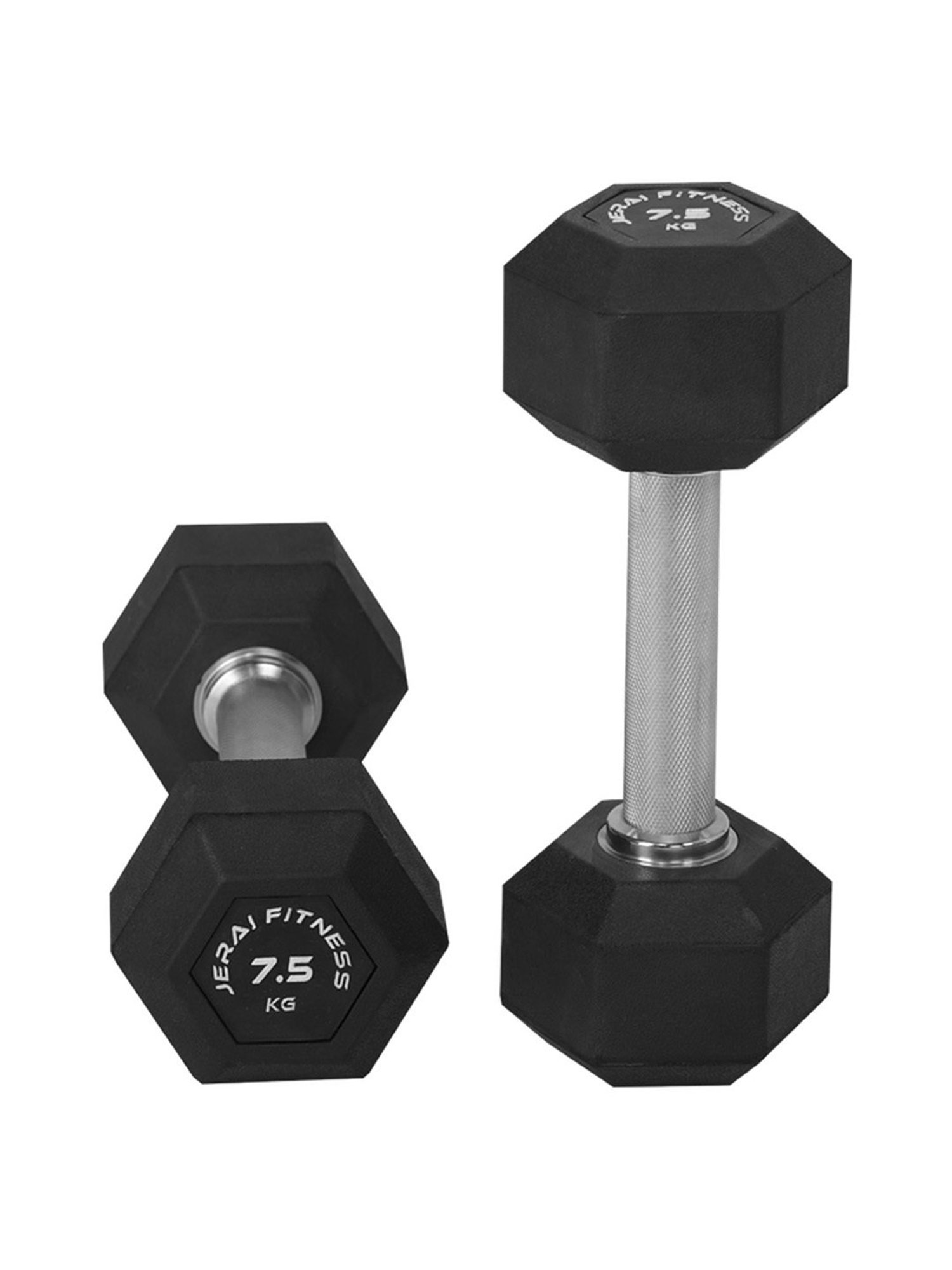 Jerai Fitness JDDK7.5 Diamond Cut Dumbbells (Black)