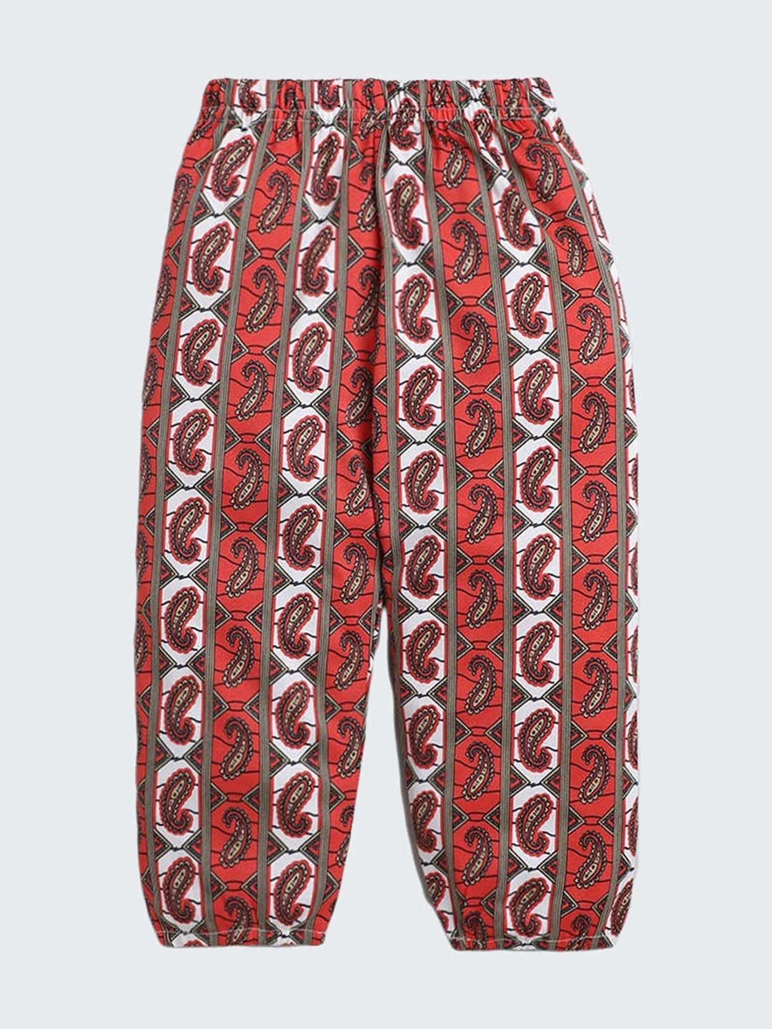 The Magic Wand Kids Grey & Red Cotton Blend Solid Top Set