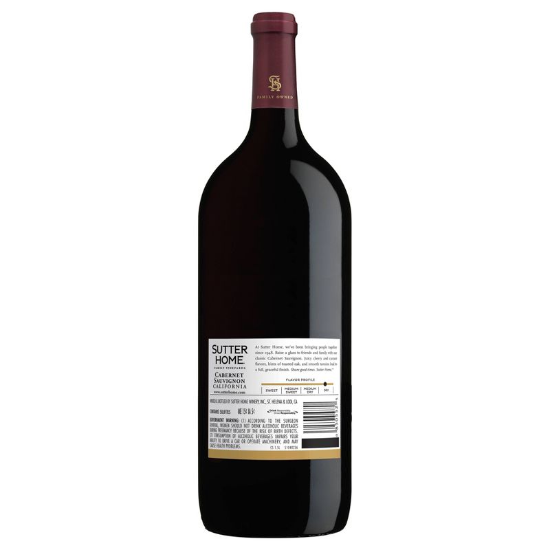 Sutter Home Cabernet Sauvignon Red Wine - 1.5L Bottle
