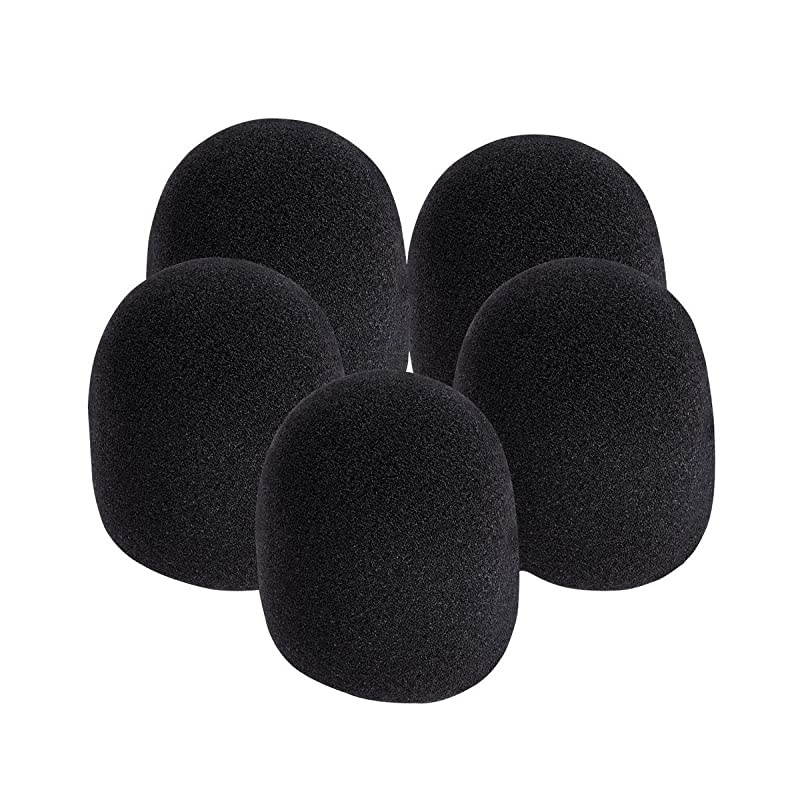 Foam BallType Microphone Windscreen Black 5Pack