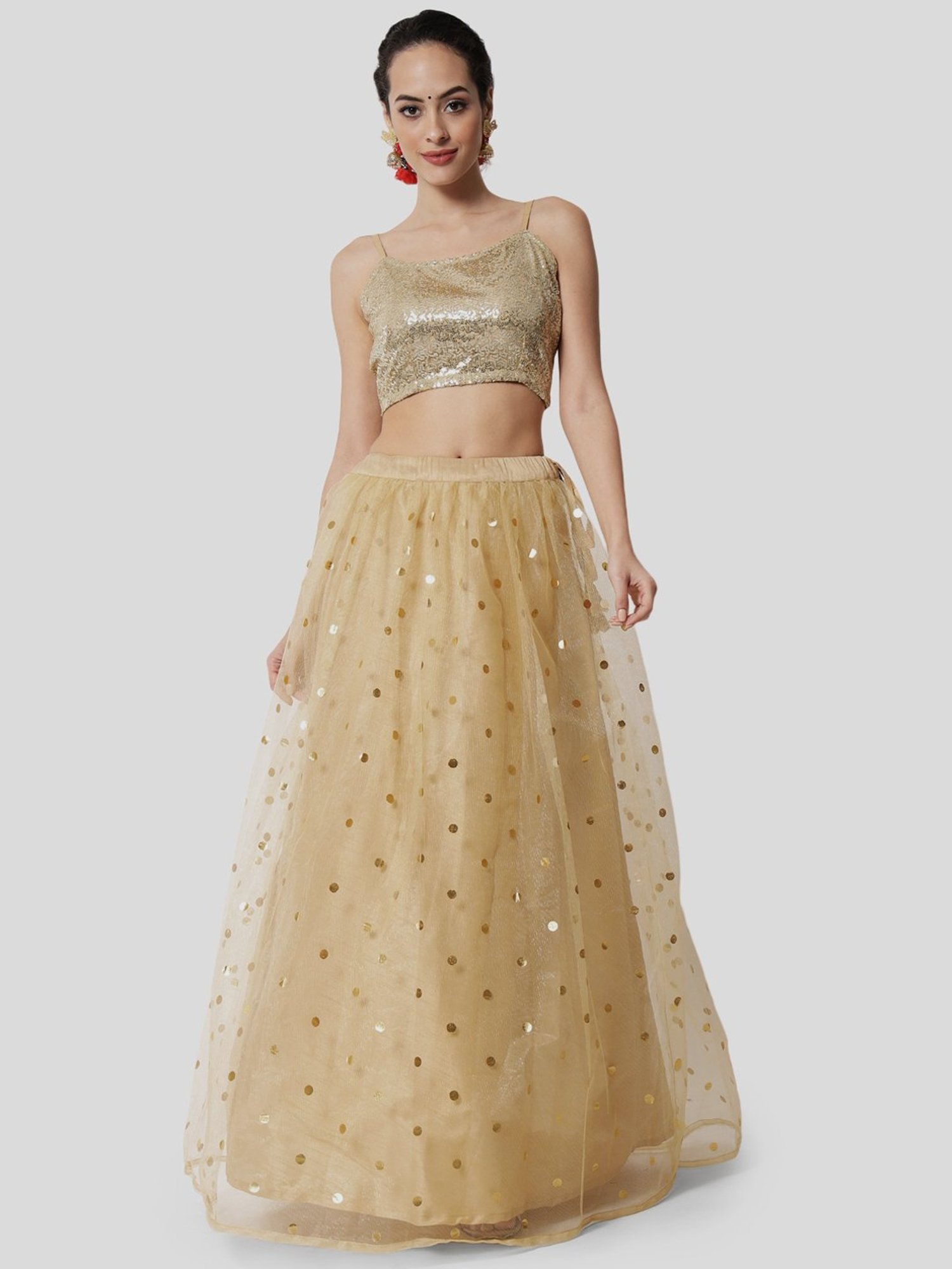 Studiorasa Beige Polka Dots Skirt