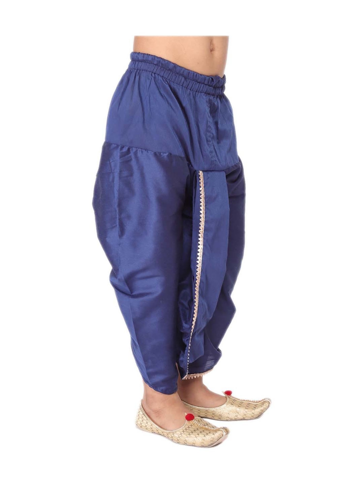 TABARD Kids Blue Cotton Regular Fit Dhoti
