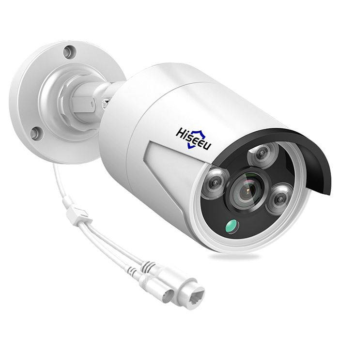 Hiseeu HB612 1080P 2.0MP 3.6mm Mini Bullet IP Camera WHITE US Plug