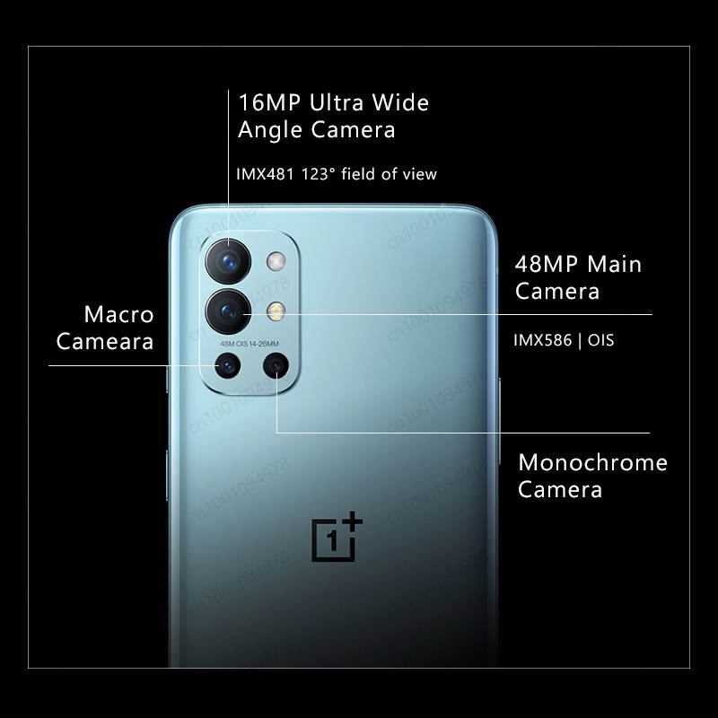 Global Rom OnePlus 9R 9 R 5G Smartphone 8GB RAM 128GB/256GB ROM Snapdragon 870 120Hz AMOLED Display 65W Warp 48MP Rear Camera NFC(In Hand)