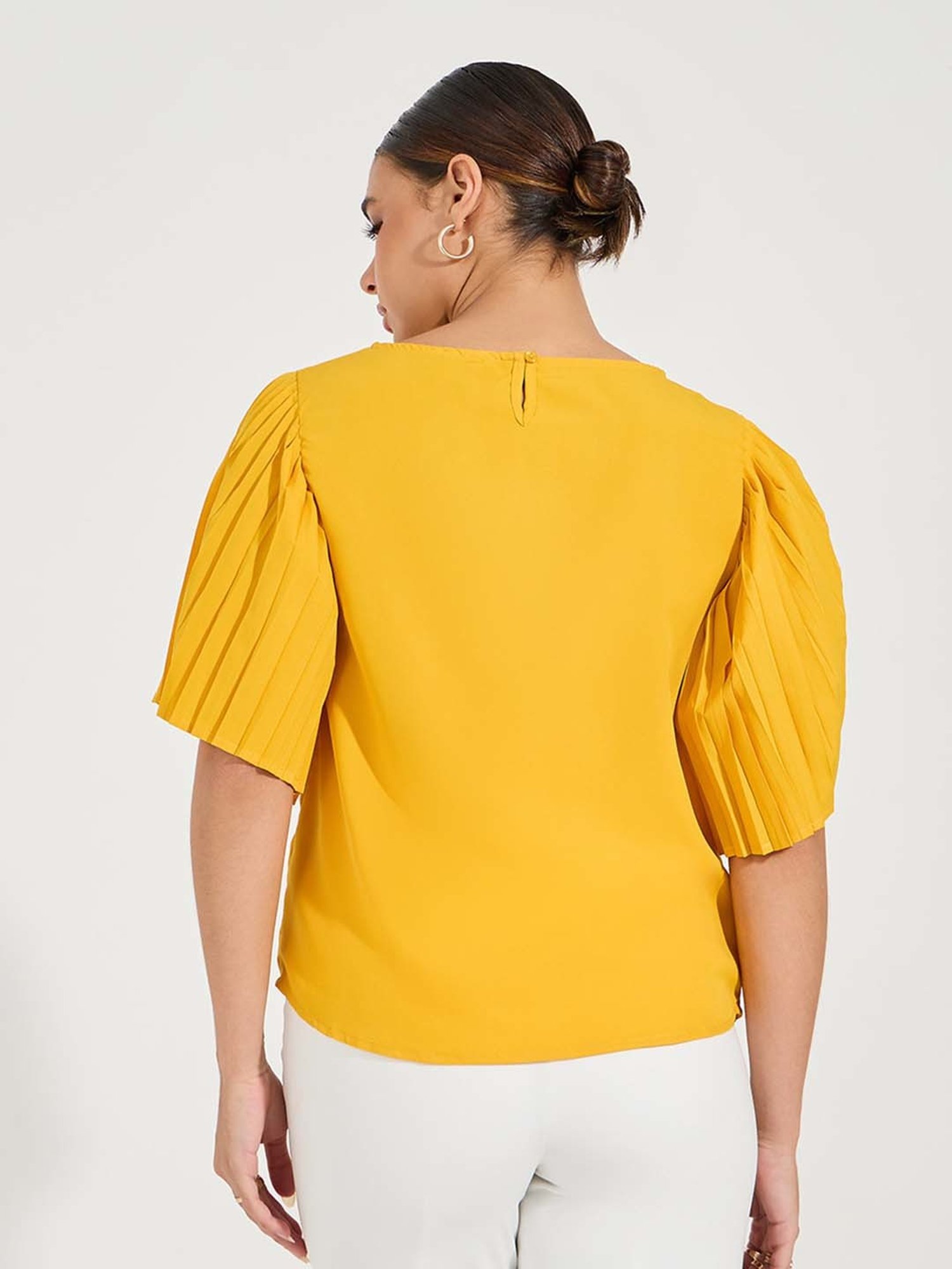 Styli Yellow Regular Fit Top