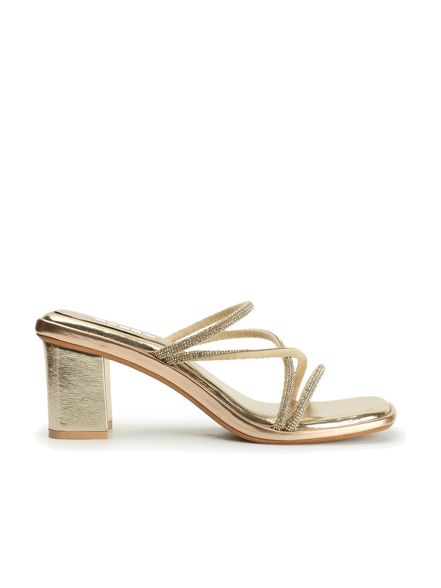Elle Women's Golden Casual Sandals