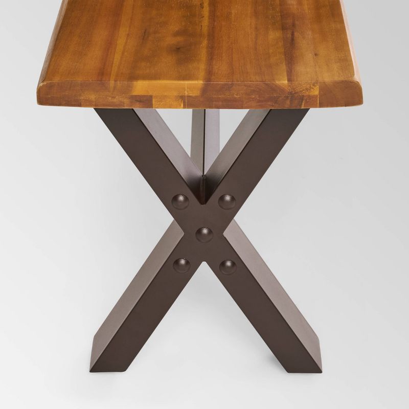 Circi 5pc Outdoor Dining Set - Black and Charcoal - CosmoLiving by Cosmoplitan