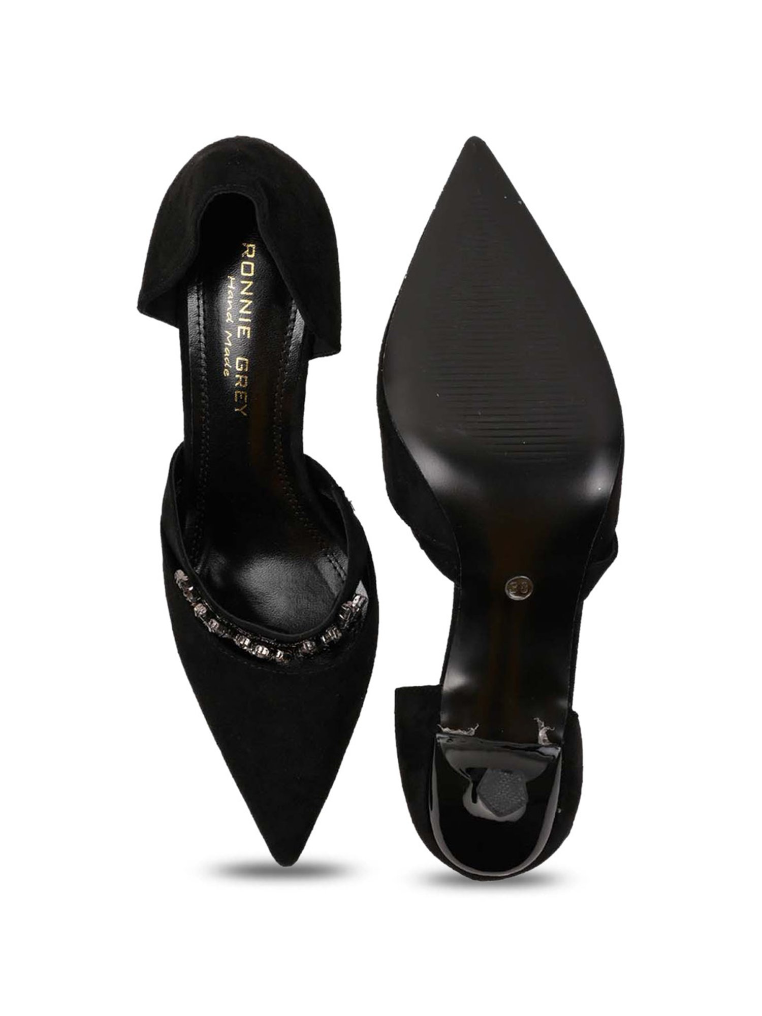 Ronnie Grey Women's Black D'orsay Stilettos