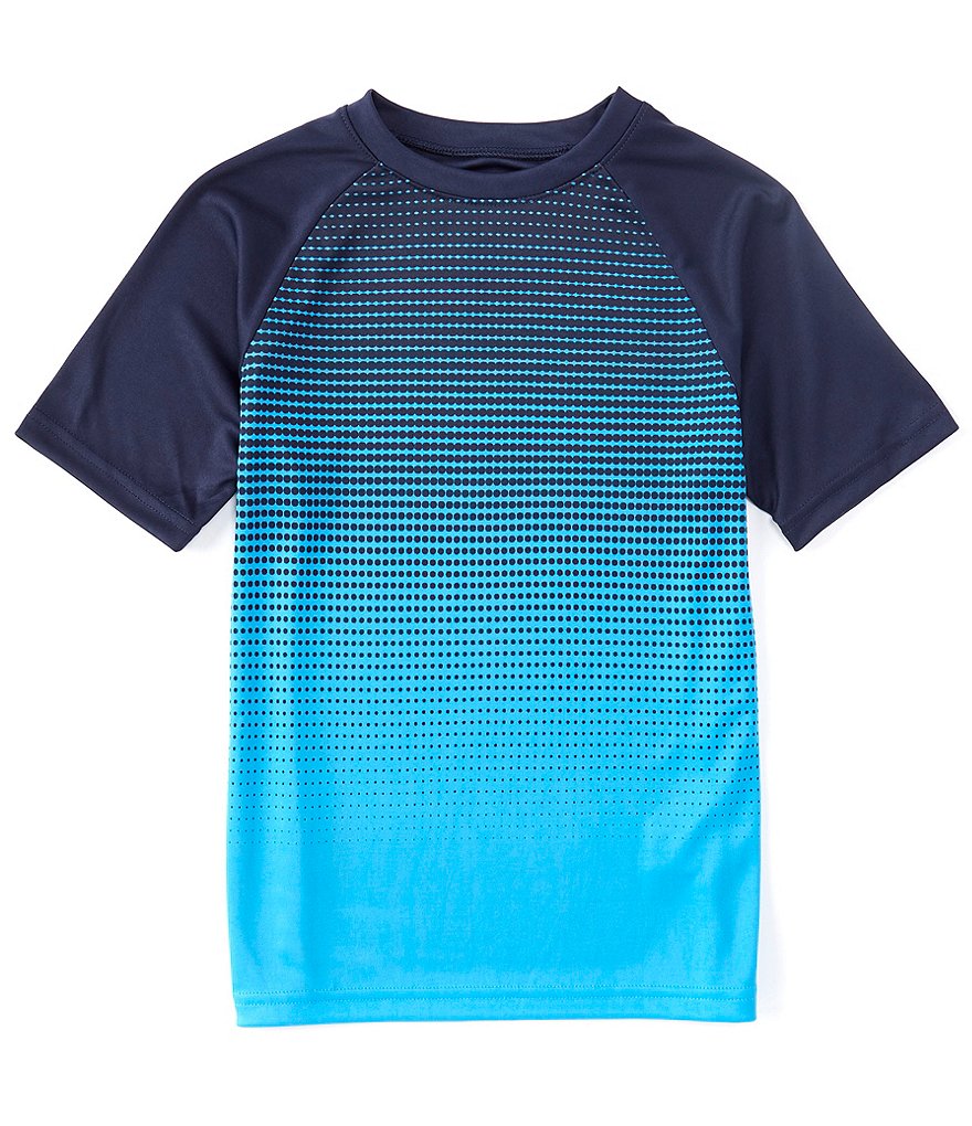 Class Club Kinetic by Class Club Big Boys 8-20 Short-Sleeve Gradient Performance Tee