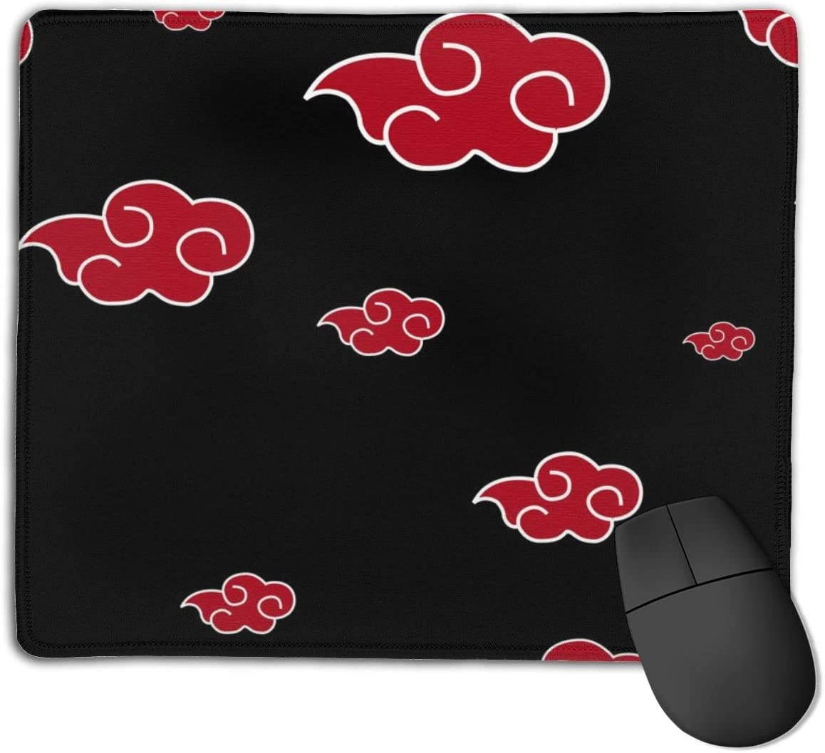 Gaming Mouse Pad/Mat with Smooth Silk Surface, Non-Slip Rubber Base Mousepad,18cm x 22cm (Naruto-Akatsuki-4)
