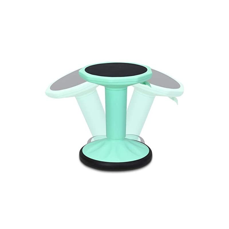 Wobble Chair Adjustable-Height 23 Inch Active Learning Stool Sitting Balance Chair for Office Stand Up Desk (Green)