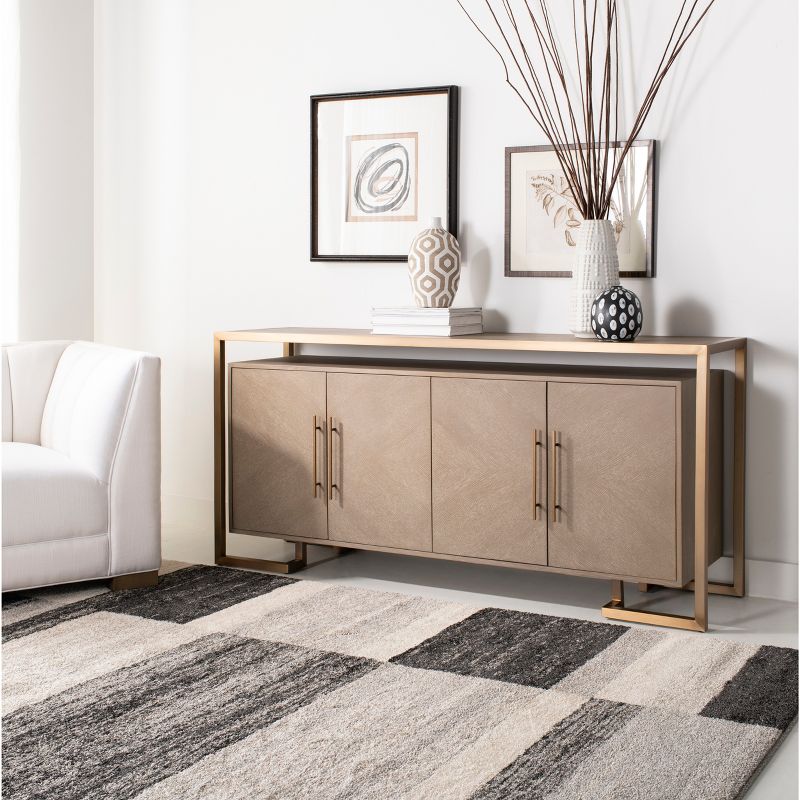 Carmel Sideboard Dark Brown/Black - Chique