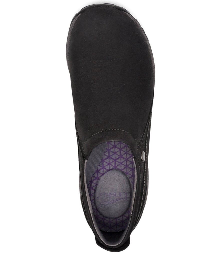 Dansko Womens Patti Waterproof Suede Slip-Ons