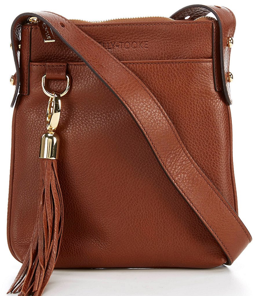 Kelly-Tooke Lizzy Zip Top Leather Crossbody Bag