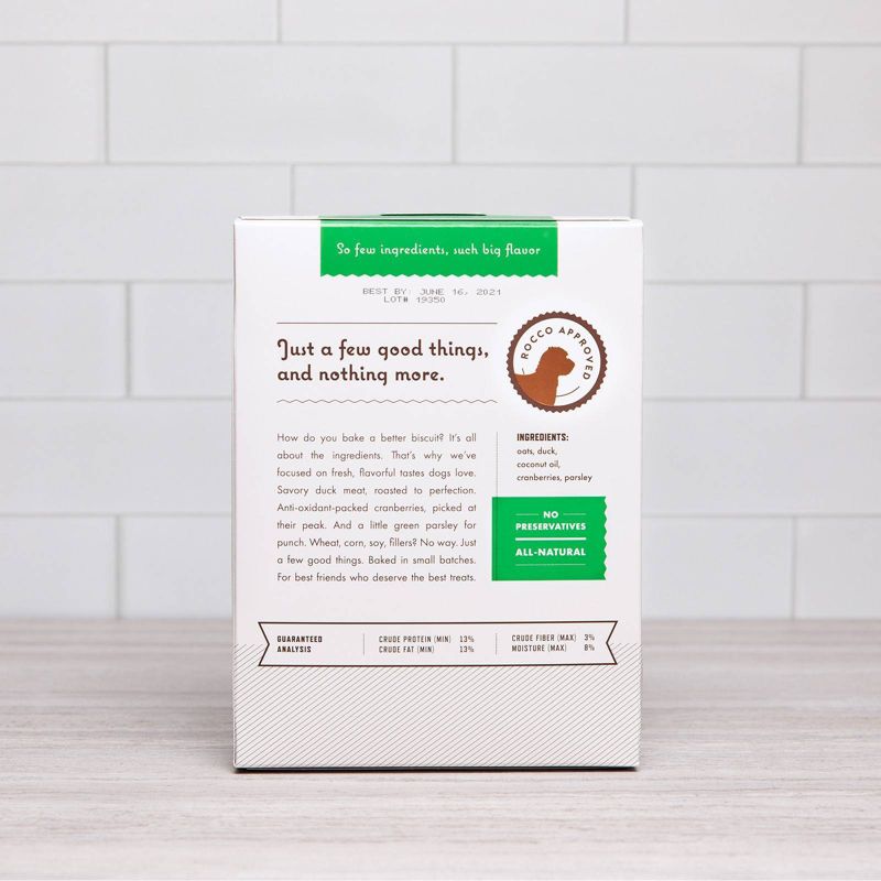 Rocco & Roxie Supply Co. Roasted Duck with Cranberries and Parsley Dog Biscuits Dog Treats - 14oz