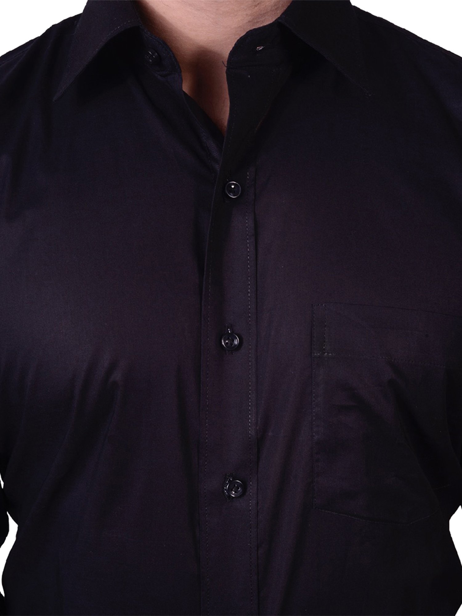 Hangup Plus Midnight Black Regular Fit Shirt