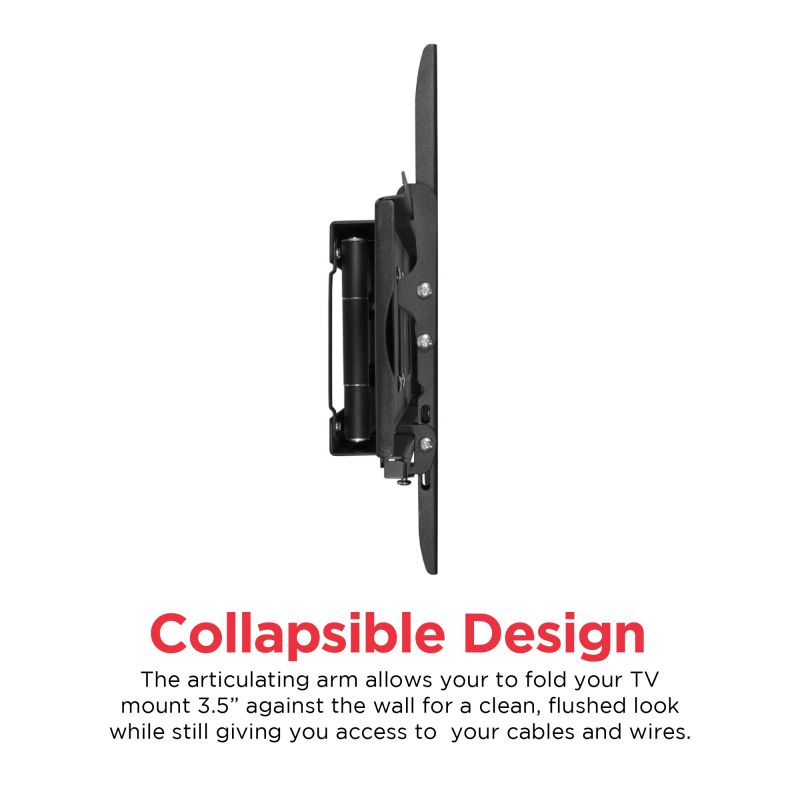 19"-80" Full-Motion Articulating, Tilt/Swivel TV Wall Mount