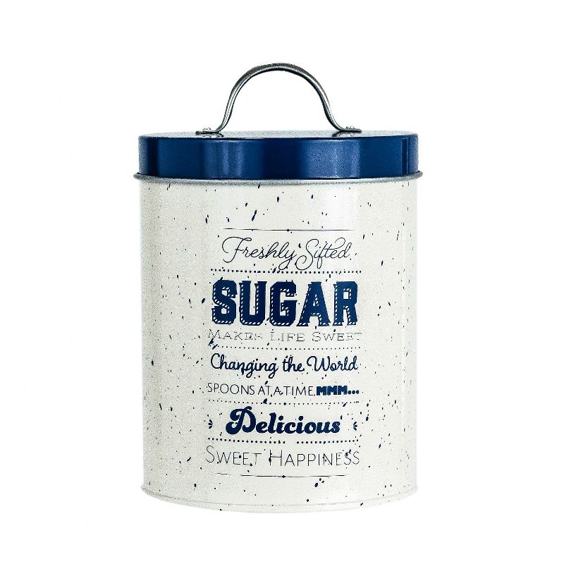 Amici Home Metro Metal Canister, Assorted Set of 3 (Coffee, Tea, Sugar)