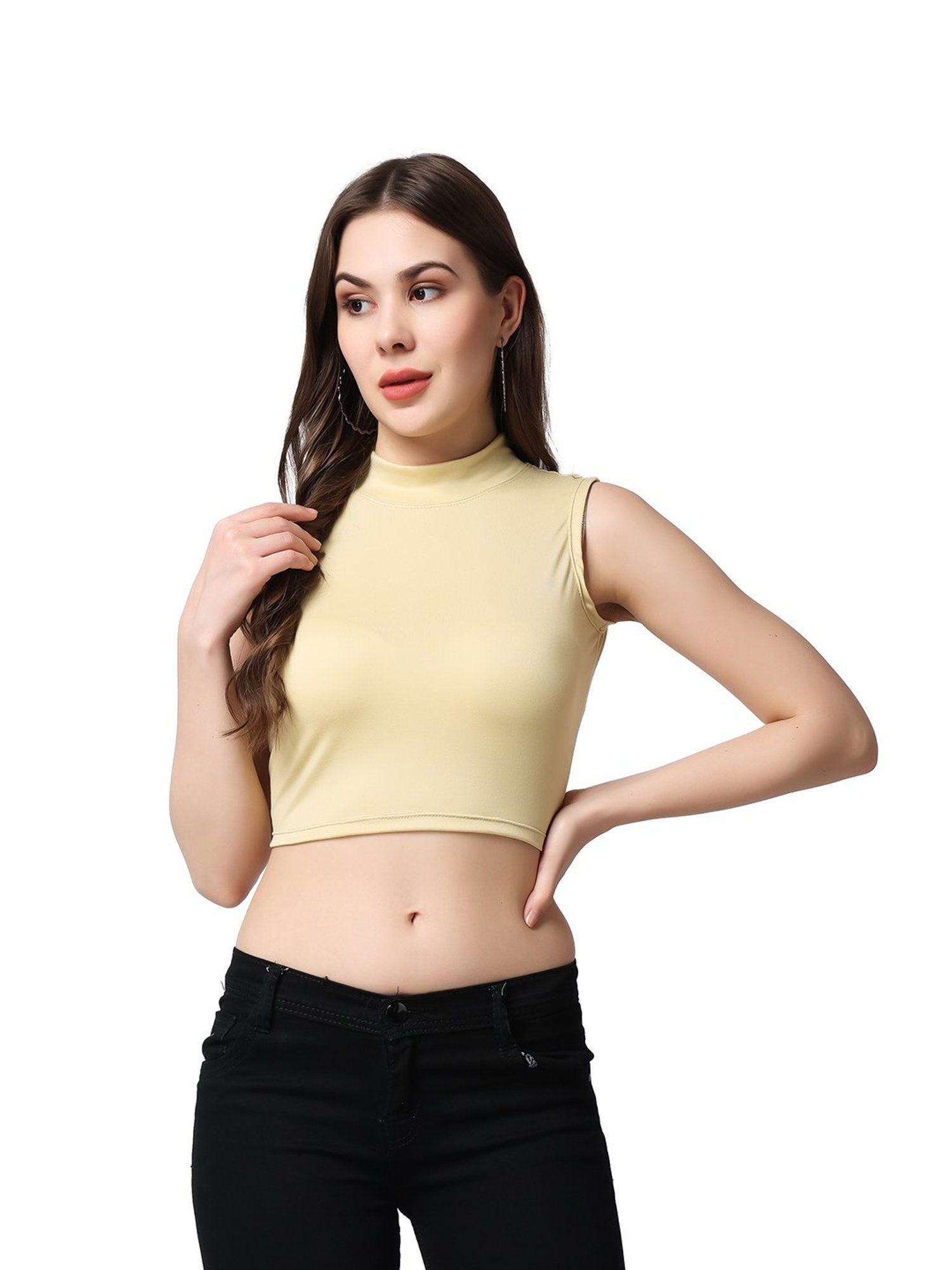 Cation Yellow Crop Top