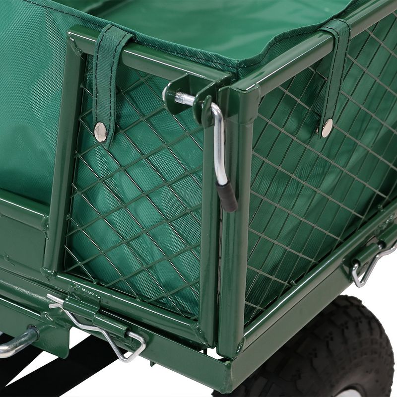 Gorilla Carts Steel Utility Garden Cart with Removable Sides Capacity