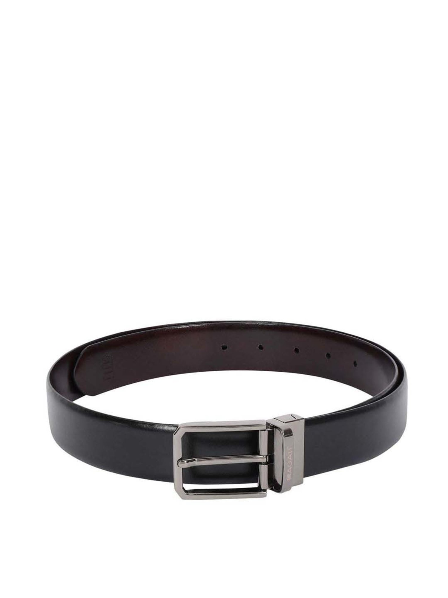 Bagatt Parma Black & Brown Leather Reversible Belt for Men