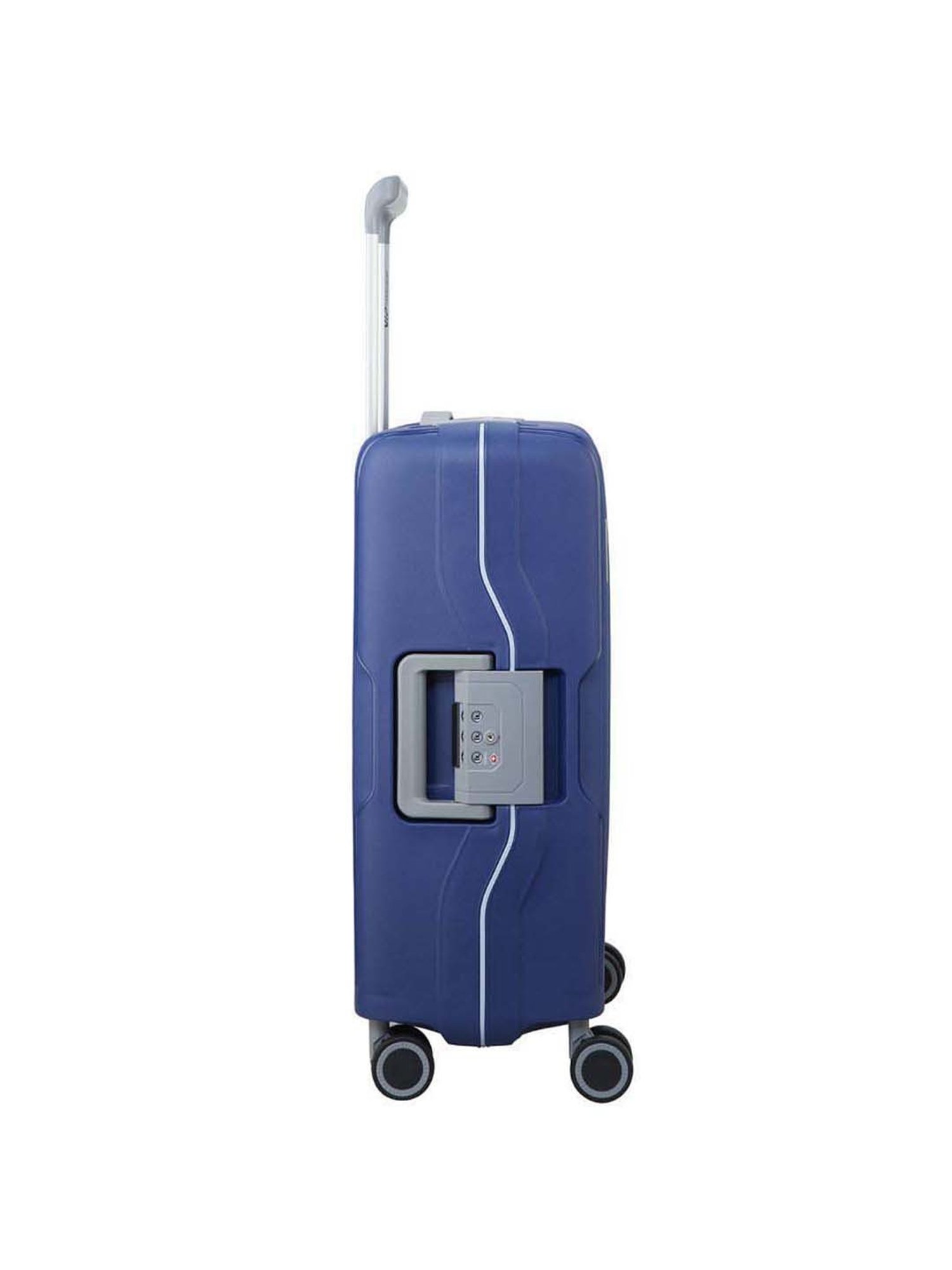 VIP Maestro Blue Striped Hard Cabin Trolley Bag - 36 cm