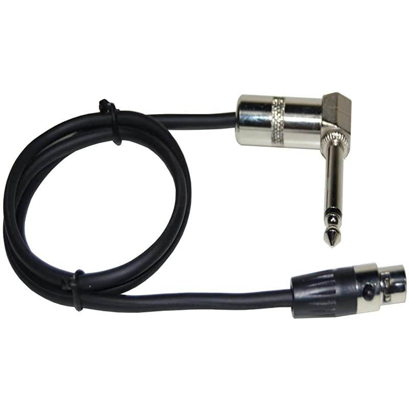 TA4F Mini Connector to 14 Right Angle Instrument Cable Works with Line6 Relay G50 G55 G90 Digital Wireless Guitar System TBP12 Transmitter 980330003
