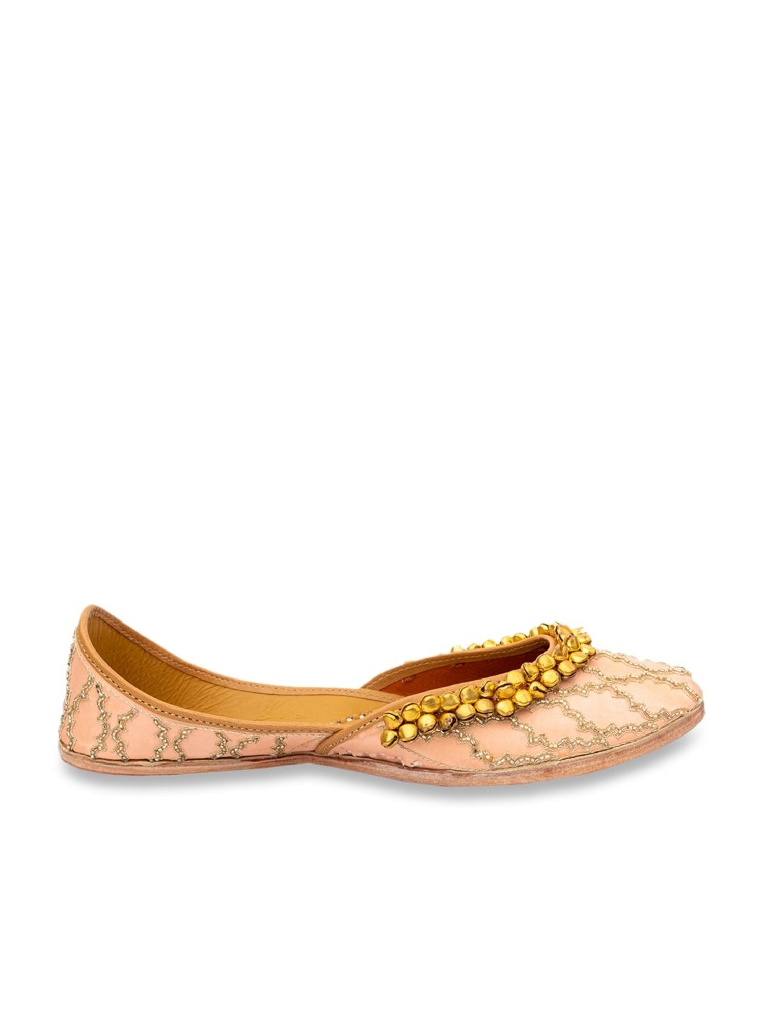 NR by Nidhi Rathi Women's Pink Ethnic Juttis