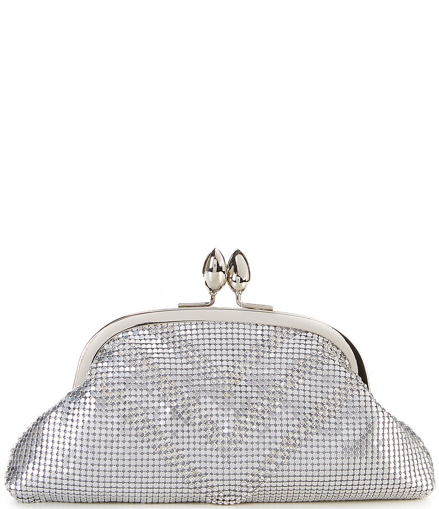 Kate Landry Satin Buckle Clutch Bag