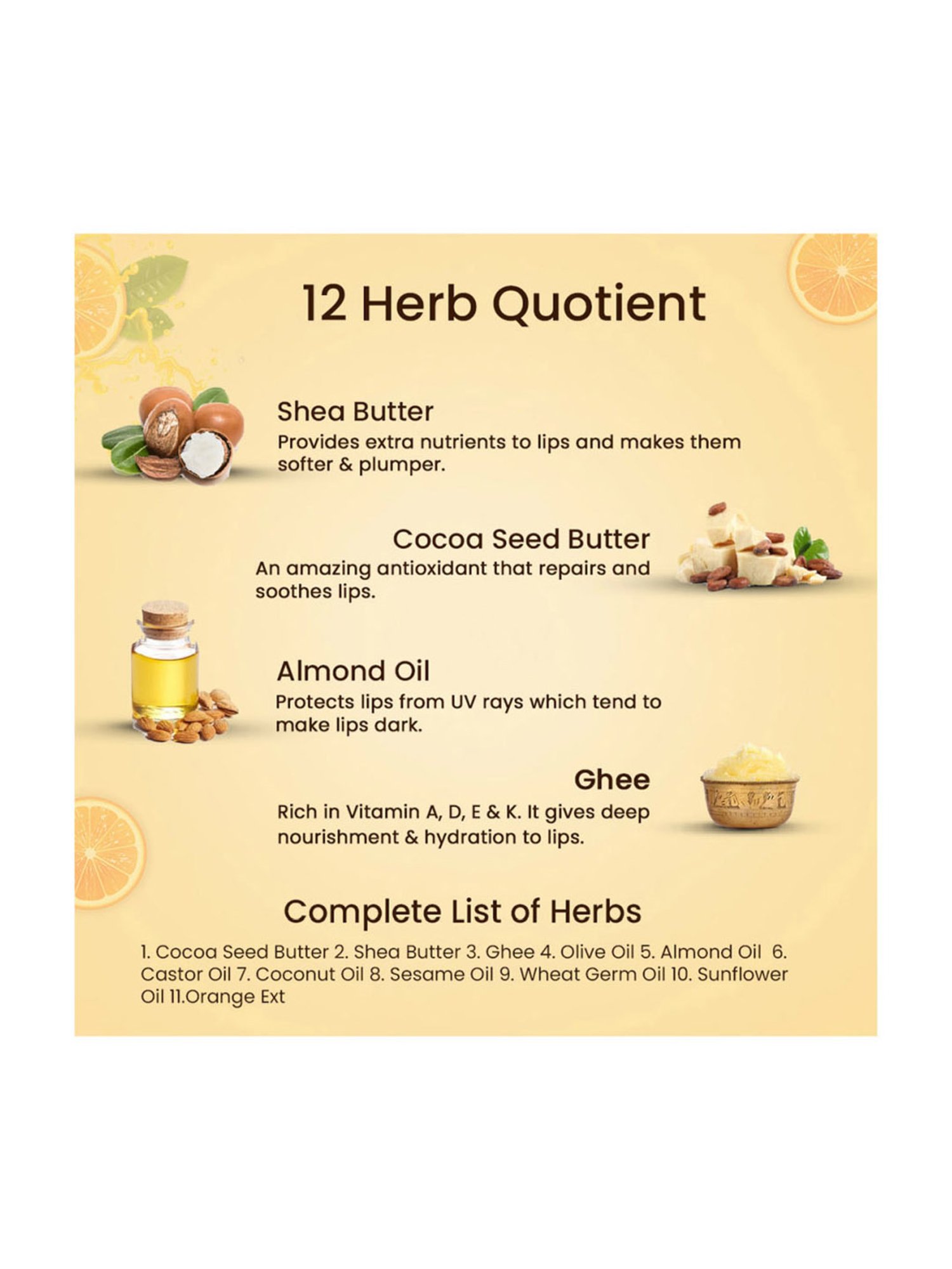 Blue Nectar Shubhr Orange Lip Balm - 15 gm