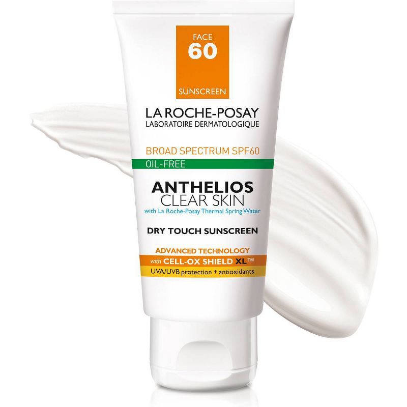 La Roche-Posay Anthelios Clear Skin Dry Touch Face Sunscreen for Acne Prone Skin - SPF 60 - 1.7oz