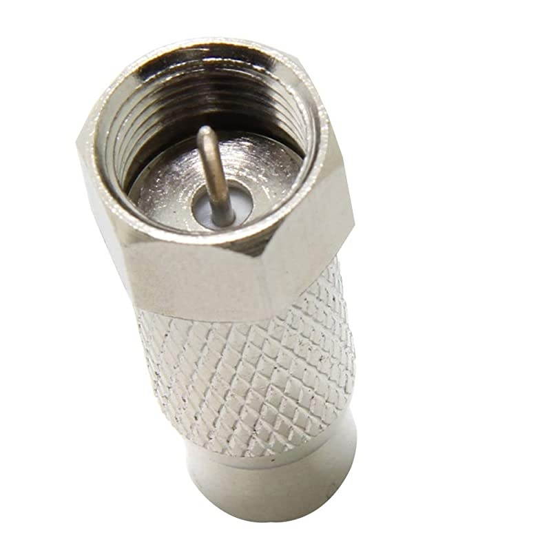 10Pack FType Male Plug to RCA Female Jack RF Video TV Cable Adapter for Atari 26007800 SegaColeco Game