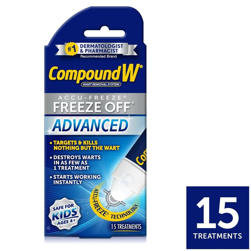 Compound W Freeze Off Advanced Wart Remover with Accu-Freeze - 15 Applications